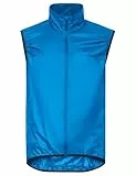 VAUDE Fahrradweste Matera Air Vest - ultraleichte Windweste Radsport Herren, wasserabweisende Weste Rennrad Herren, winddichte Sportweste reflektierend - radiate blue, 3XL