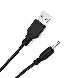 JZK 1M Elektrisches Zahnbürste Ladekabel für Fairywill FWP11 FW-508 FW-507 FW-917 SG-508 D1 D3 D7 D8 E6 E10 P11 TB-508, Ersatz Ladegerät Kabel Ladeleitung USB-auf-DC 5V hohlstecker Netzkabel