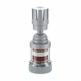 YobiLife Mehrschichtiger Küchenarmaturfilter mit 360° drehbarem Sprühkopf, 7 Ersatz-Filterpads, 9-stufige Reinigung, Turbo-Boost-Wasserdurchfluss für Tritan-ABS-Mineralien, passend für die meisten