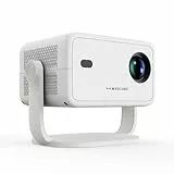 Magcubic Mini Beamer, Android 14 Projektor, with 400 ANSI, Native 1080P, 4K Supported, 180° Rotatabled, WiFi 6 & BT 5.2, Auto-Trapezkorrektur, Smart Beamer for Portable Home Cinema L018