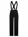 Ziener Kinder AXI-Z Ski-Hose/Schnee-Hose | wasserdicht, Träger, Black, 164