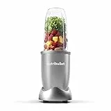 nutribullet Pro, 900 Watt Leistung, Einfach und schnell in der Anwendung, Kompakt, Leicht zu reinigen, Mit 700 ml Becher, Smoothiemixer, Smoothie Maker, Elektrischer Mixer, Silber, NB904S