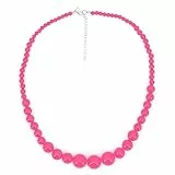 W WIDMANN MILANO Party Fashion - Halskette, 70er Jahre, Perlen, Halsband, Schmuck, Disco Fever, Mottoparty, Karneval
