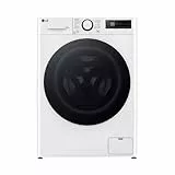 LG V5WD95SLIM, Klasse A - E, Frontlader-Waschtrockner 9-5 kg, Waschtrockner Slim 53,5 cm Tiefe, Wi-Fi, AI Direct Drive, Tiefenreinigung mit Dampf, TurboWash 360, Große Kapazität, Weiß