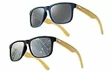 UrbanSky Sonnenbrille „Raymond“ - 2er-Pack Sonnenbrillen Herren - Holzbügel - polarisiert (Cool)