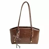 HICARRY Handtasche Damen Kunstleder Vintage Schultertasche Klein Tote Bag Elegant Henkeltaschen Shopper Bag Handbags for Women Tragetasche für Arbeit Reisen
