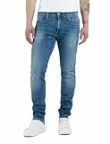 Replay Herren Jeans Anbass Slim-Fit mit Comfort Stretch, Medium Blue 009 (Blau), 36W / 30L
