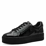 Jana Damen 8-23767-43 Sneaker, Black Patent, 38 EU