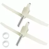 PARTSEE 2 x Mitnehmer Flügelrad 160mm 630760 621923 für Bosch Küchenmaschine MUM5 MUMS MUMV MUZ5, Durchlaufschnitzlerflügel mit Kunststoffhülse für Küchenmaschine