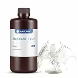 ANYCUBIC 3D Drucker Resin, UV 405nm Standard Rapid Photopolymer Resin, mit Hoher Genauigkeit und Schneller Aushärtung und Hervorragender Fließfähigkeit für den LCD DLP 3D Printer (Transluzent,1000g)