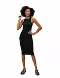 Koton Women Cotton Sleeveless Halter Neck Midi Dress