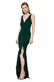 Trendyol Damen Women Knit Evening Dress Glam Maxi Mermaid Regular Fit Strick Abendkleid, Smaragd, 34