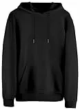 Hoodie Blank - Kapuzen-Sweater Unisex | 270 gsm - innen angeraut - French Terry | Schwarz, Grau-Melange, Marine, Braun, Rot und Beige (DE/NL/SE/PL, Alphanumerisch, 3XL, Regular, Regular, Schwarz)