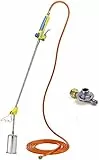 GLORIA Gasbrenner Thermoflamm bio Professional PLUS SET | Unkrautbrenner für den unkrautfreien Garten | Leistungsstark für große Flächen | Anschluss für Druckgasflaschen | Inkl. Druckminderer