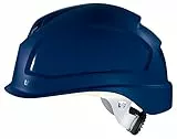 Uvex Pheos B-S-WR Schutzhelm - Belüfteter Arbeitshelm für die Baustelle - Blau Blau