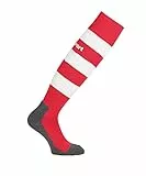 uhlsport Herren Team Pro Essential Stripe Herren Socken, Rot/Weiß, 41-44 EU