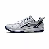 HUNDRED Raze Non-Marking Professional Badminton Shoes for Men (White Navy Blue, Size: UK 6 US 7 EU 40) Material Upper: Polyester, Sole: Rubber Suitable for Indoor Tennis Squash Table Tennis