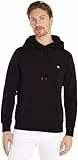 Calvin Klein Jeans Herren Hoodie Embro Badge Hoodie mit Kapuze, Schwarz (Ck Black), XS