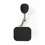NEDIS Ergonomische Armauflage - Drehbar - Schreibtisch - Mit Mauspad - Bietet Komfort und Halt - Nimmt den Druck von Ihrem Handgelenk und Ihrer Schulter - Metall Aluminium/Schwarz ERGOCAR100ME