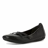 Tamaris Damen Klassische Ballerinas, Frauen Ballerinas,atmungs-aktiv,bequem,bequemlichkeit,breit,daempfung,elegant,breite,Glitzer,Black,39 EU