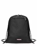 EASTPAK JYMLER Turnbeutel mit Kordelzug — Leichter Sportsack mit Fronttasche mit Reißverschluss und wasserabweisendem Stoff, 15 L — Schwarz