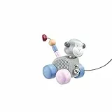 Selecta 64025 Äffchentanz, Nachzieh-AFFE, Schiebe-und Nachziehspielzeug aus Holz, 11 cm, Bellybutton