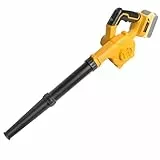 Powarobor Akku-Laubbläser kompatibel mit Dewalt Akkus 18V, kabellose Luftbläser für Garten und Hof,Herbstlaub,Schnee und Garagenreinigung (ohne Akku)