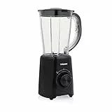 Tristar Standmixer – 1,5 Liter Krug, 500 Watt, 4 Edelstahlklingen, 2 Geschwindigkeitsstufen, Impuls-Funktion, BL-4476, Matt Schwarz