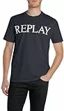 Replay Herren M3099 T-Shirt, 067 Night Blue, L EU