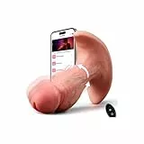 Analvibratoren für Mann Prostata Stimulation Männer, Realistischer Anal Plug Dildo mit 5 Rotationen 10 Vibrationsmodi Analplug Sex Spielzeug für die Männer & Paare mit App Steuerung Buttplug Vibrator