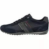 Geox Herren U Wells C Sneaker, Navy Dk Burgundy, 44 EU