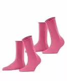 ESPRIT Damen Socken Basic Pure Multipack W So Baumwolle einfarbig 2 Paar, Rosa Candy 8921, 39-42