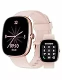 HUAKUA Smartwatch Damen mit Telefonfunktion,1.85' Fitnessuhr Damen mit Pulsmesser/Schlamonitor SpO2/100+Sportmodi Schrittzähler Uhr,Fitness Tracker IP68 Wasserdicht Smart Watch für Android iOS Handy