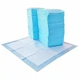 Amazon Basics Hunde-Pinkeltücher für das Töpfchentraining, auslaufsicher, parfümiert, 5-lagig, Normal (100Stück), 56 x 56 cm, Blau/Weiß