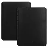HoYiXi Hülle für 6 Zoll Kindle/Kobo/Voyaga/Lenovo/Pocketbook/Sony/Tolino E-Book E-Reader Leichte Leder Schutzhülle Tasche für für 6 Zoll E-Book, Schwarz