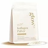 Glow25® Collagen Pulver [225g] – Unser Original – Kollagen Hydrolysat mit Vitamin C – Peptide Typ 1 und 3 – Gute Löslichkeit – Neutral