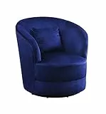 Atlantic Home Collection Sessel Colin, 360Grad, Polyester, Blau, BxTxH: 84cm x 85cm x 84 cm