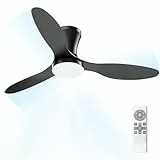 Airwit Deckenventilator mit Beleuchtung Leise, 106 cm Deckenventilator mit Licht und Fernbedienung, 3CCT Dimmbar LED Lampe mit Ventilator für Schlafzimmer Wohnzimmer, 6 Geschwindigkeiten