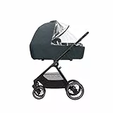 Maxi-Cosi Comfort Kinderwagen Regenverdeck, Regenverdeck für Kinderwagen, luftdurchlässig, Regenschutz mit Frontfenster, einfach an Maxi-Cosi Kinderwagen und Babywannen zu befestigen, durchsichtig