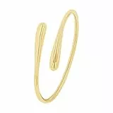 s.Oliver Armreif Edelstahl Damen Armschmuck, 6x4,5 cm, Gold, Kommt in Schmuck Geschenk Box, 2035797
