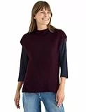 CECIL Pullunder mit Strickdetail Eggplant red XXL