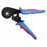 WEICON TOOLS Crimpzange 16 mm² HEX, Crimpzange für Kabel von 0,5-16 mm² (20-5 AWG), Aderendhülsencrimpzange, Sechskantcrimpung, blau/rot