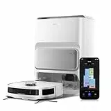 Eureka J12 Ultra Roboterstaubsauger mit Wischfunktion (Selbstentleerung, Wasch- und Trocknung), 5000Pa Saugkraft, Rotierende Wischfunktion, Dual-LiDAR Navigation, 3D KI-Hindernisvermeidung