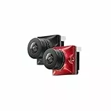 Ratel 2 V2 FPV-Kamera Ratel2 2,1-mm-Objektiv 16:9/4:3 NTSC/PAL umschaltbar 19 * 19 mm Super WDR for FPV Racing Drone RC-Modell(Ratel 2 Red)