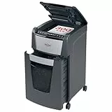 Rexel Optimum AutoFeed+ 300X Automatischer Aktenvernichter, 300 Blatt automatisch, Sicherheitsstufe P4, Partikelschnitt, für Büros und Abteilungen, 60 Liter Abfallbehälter, mit Lenkrollen, 2020300XEU