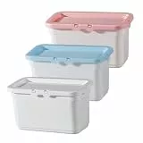 LABRIMP Wäsche-Pod-Box 3Er Set Aufbewahrungsbox Für Waschmittelperlen Mit Deckel Kunststoff Behälter Mit Großem Fassungsvermögen Zur Ordnung Von Wäschepulver Und Haushaltskleinigkeiten