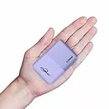 Tragbare Powerbank Ladegeräte 10000mAh Hohe Kapazität Externe Akkupacks 2.4A 2 Ports mit USB Typ C Kompatibel für iPhone Samsung Android Handy Nintendo Switch und Tablets (Lila)