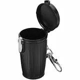 Hemobllo Tragbarer Taschen-Aschenbecher mit Deckel, geruchshemmend und elegantem Design, ideal für Camping, Reisen und den Innen- und Außenbereich