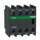 Schneider Electric LADN Hilfskontaktblock 4-polig TeSys, 4 Schließer Frontmontage mit Schraubanschluss Anschluss 10 A