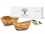SOLTAKO Olivenholz Schale 2er Set Les Snacks